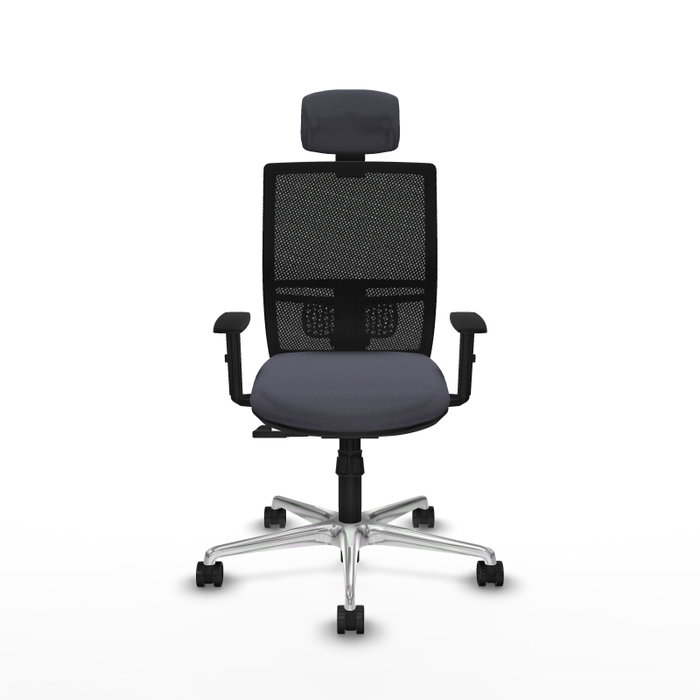 PIQUERAS Y CRESPO Silla de oficina Yunquera con mecanismo Sincro Gris oscuro PIQUERAS Y CRESPO Silla de oficina Yunquera con mecanismo Sincro Gris oscuro