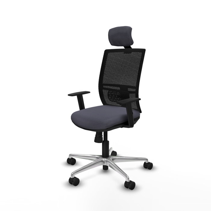 PIQUERAS Y CRESPO Silla de oficina Yunquera con mecanismo Sincro Gris oscuro PIQUERAS Y CRESPO Silla de oficina Yunquera con mecanismo Sincro Gris oscuro
