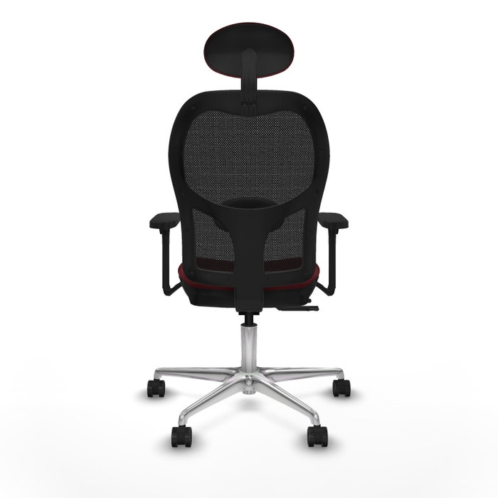 PIQUERAS Y CRESPO Silla de oficina Jorquera Granate/Negro con Mecanismo Sincro/Traslack