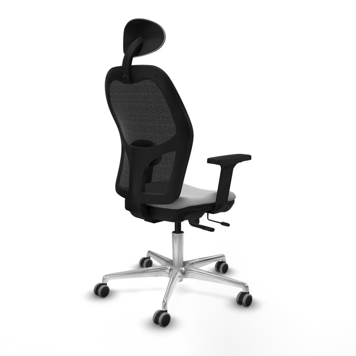 PIQUERAS Y CRESPO Silla de oficina Jorquera con mecanismo Sincro/Traslack Gris claro y Negro