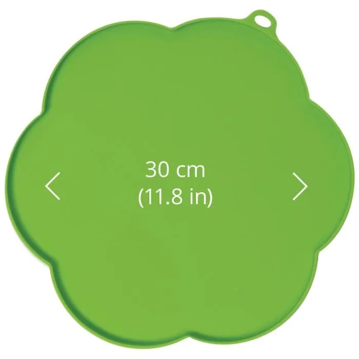 Cat It Mantel individual con forma de flor - Tamaño mediano - Verde - Para gatos