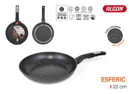 Algon Sartén Esferic de Aluminio Forjado de 22 cm