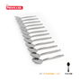 Privilege Set 12 Cucharas de Café Privilege Acero Inoxidable 17,5 cm x 8,5 cm x 2 cm (24 Unidades)