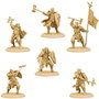 CMON Juego de Mesa Canción de Hielo y Fuego: Guardianes Baratheon - Expansión de Miniaturas, 13 Figuras, 2 Cartas, Bandera de Movimiento, Edición en Español, +14 Años