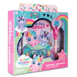 Kids Licensing Diario Secreto Sweet Dreams with Friends con Candado y Bolígrafo Mágico Kl11632