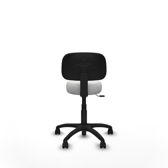 PIQUERAS Y CRESPO Silla Llanos giratoria blanca con base de poliamida