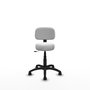 PIQUERAS Y CRESPO Silla Llanos giratoria blanca con base de poliamida