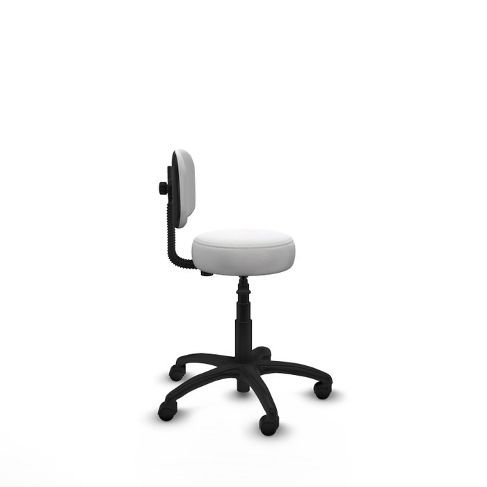 PIQUERAS Y CRESPO Silla Llanos giratoria blanca con base de poliamida