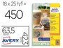 Avery Etiquetas Adhesivas Kraft Efecto Cartón Ovaladas 63,5x42,3 mm Removibles Ink-Jet Láser Caja 320 Unidades