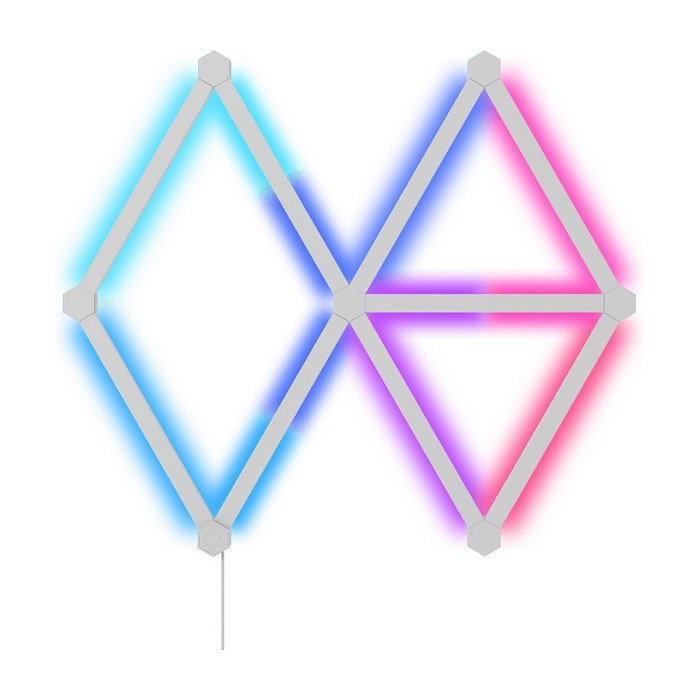 Nanoleaf Lines Starter Kit, 9 Paneles LED Inteligentes para Iluminación de Pared