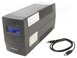 Qoltec Monolith 53980 1000VA 600W con LCD, USB y RJ45