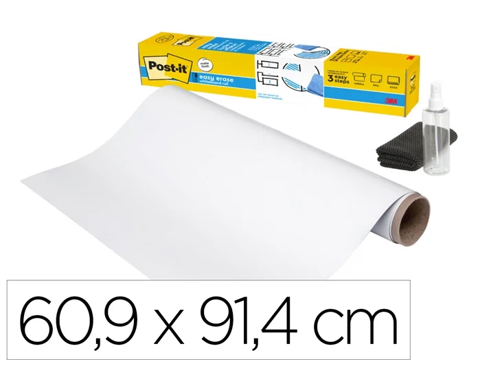 Post-It Flex Write Surface Rollo de Pizarra Blanca Adhesiva 60,9x91,4 cm