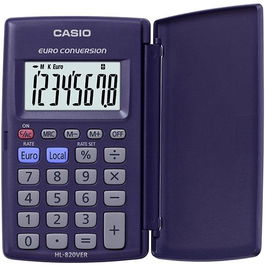 Casio Calculadora de Oficina HL-820 Ver 8 Dígitos Violeta Oscuro
