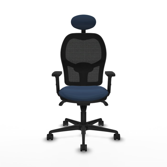 PIQUERAS Y CRESPO Silla de oficina Jorquera con mecanismo Sincro, Azul marino y Negro PIQUERAS Y CRESPO Silla de oficina Jorquera con mecanismo Sincro, Azul marino y Negro