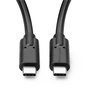 MicroConnect Cable USB-C a USB-C 0,25m 100W 20Gbps 4K60Hz para Conexión de Dispositivos USB Externos