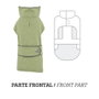 Nayeco Impermeable para Perro Dancing Rain Cerrado Verde 80 cm