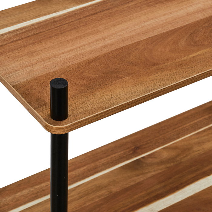 Home Deco Factory Estantería 3 Niveles Cocooning 60x30x84 cm Madera Pino Mdf Imitación Acacia