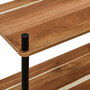 Home Deco Factory Estantería 3 Niveles Cocooning 60x30x84 cm Madera Pino Mdf Imitación Acacia