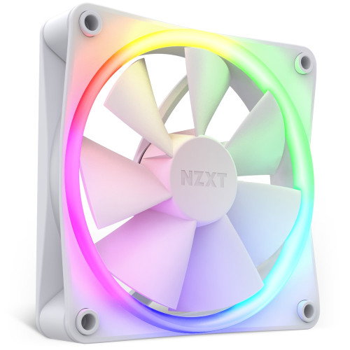 NZXT RF-R12SF-W1 Fan F120 RGB - Ventilador RGB de 120 mm para PC, Color Blanco