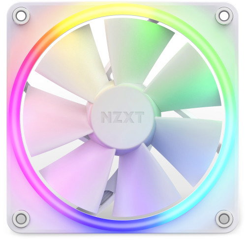 NZXT RF-R12SF-W1 Fan F120 RGB - Ventilador RGB de 120 mm para PC, Color Blanco