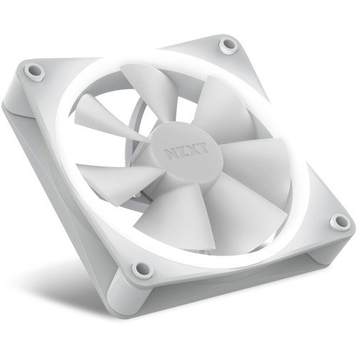 NZXT RF-R12SF-W1 Fan F120 RGB - Ventilador RGB de 120 mm para PC, Color Blanco