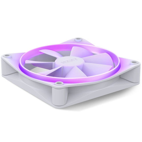 NZXT RF-R12SF-W1 Fan F120 RGB - Ventilador RGB de 120 mm para PC, Color Blanco