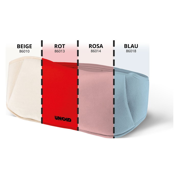 UNOLD 86014 Bolsa de Agua Caliente Eléctrica Rosa, 380W, Calentamiento Rápido 10 Min, Control de Temperatura y Apagado Automático