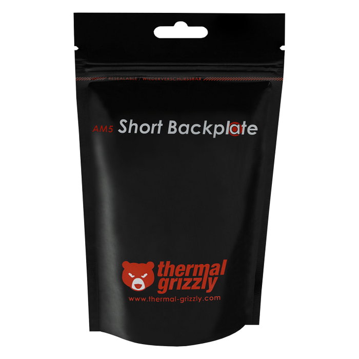 Thermal Grizzly AM5 Short Backplate Negro Thermal Grizzly AM5 Short Backplate Negro
