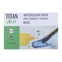 TITAN ARTS Papel Acuarela y Témpera Basic A4 370gr 10h