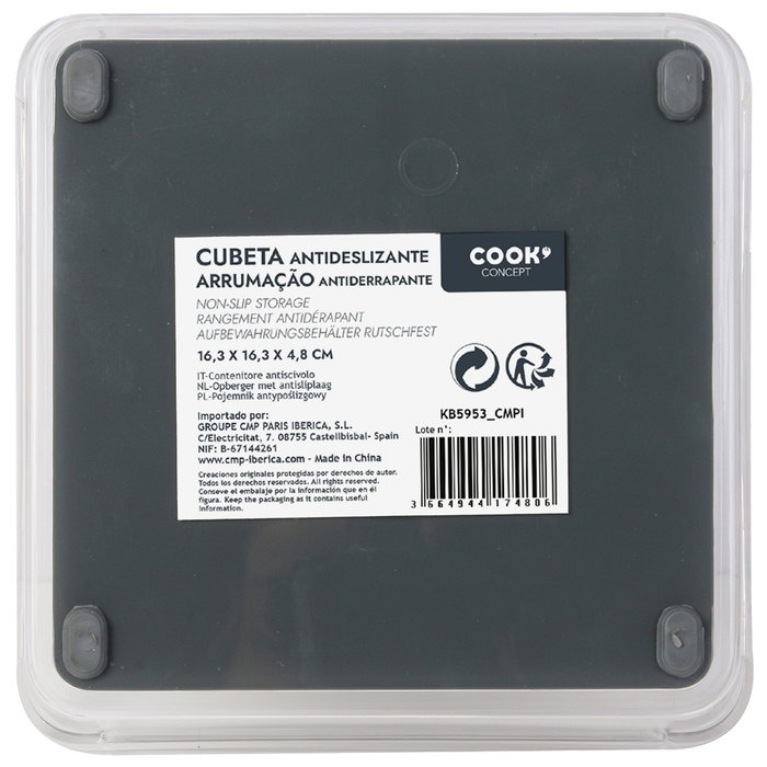 Cook Concept Cubeta Antideslizante 16,3X16,3