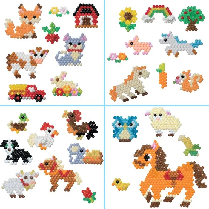 Aquabeads Crea tus Animales Favoritos para Decorar tu Habitación Ensambla Rocía Agua Deja Secar