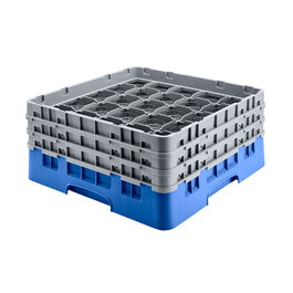 CAMBRO Cesta de lavado 36 comp. 2 alturas Azul