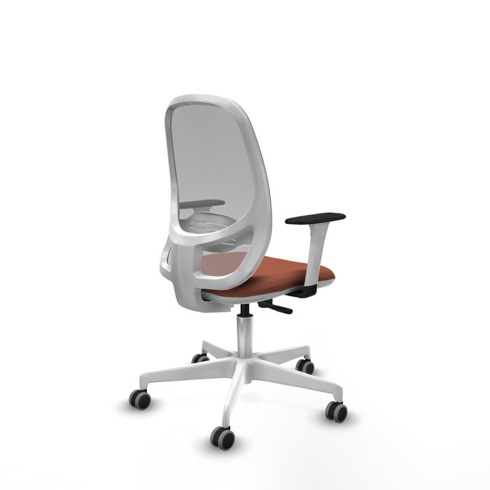 PIQUERAS Y CRESPO Silla de oficina Cilanco con Mecanismo Sincro, Malla Gris y Tela Marrón PIQUERAS Y CRESPO Silla de oficina Cilanco con Mecanismo Sincro, Malla Gris y Tela Marrón