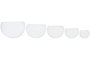 DKD Home Decor Set de 5 Maceteros de Aluminio Blanco