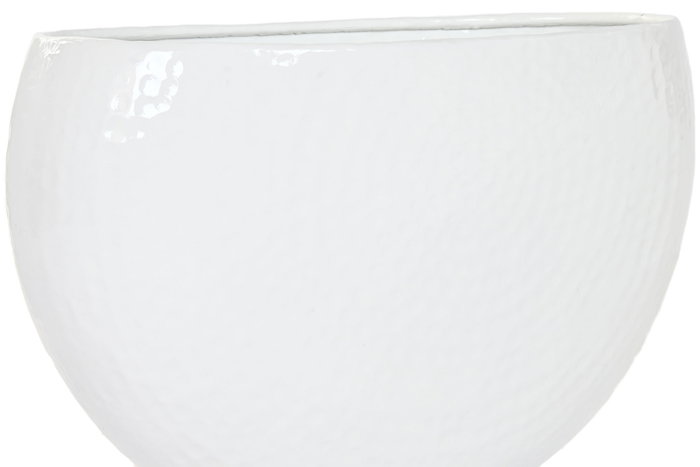 DKD Home Decor Set de 5 Maceteros de Aluminio Blanco