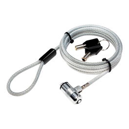 Logilink Cable Antirrobo Ultrafino para Portátil con Cerradura y 2 Llaves, Cable de Acero de 1.5m