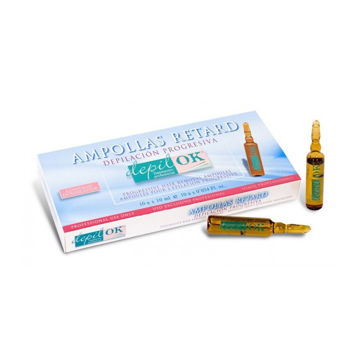 Depil-Ok Caja Ampollas Retard para Retardar Crecimiento del Vello 10x10ml Depil-Ok Caja Ampollas Retard para Retardar Crecimiento del Vello 10x10ml