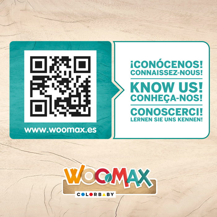 WOOMAX Juego dominó de madera de 100 piezas WOOMAX Juego dominó de madera de 100 piezas