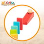 WOOMAX Juego dominó de madera de 100 piezas