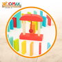 WOOMAX Juego dominó de madera de 100 piezas