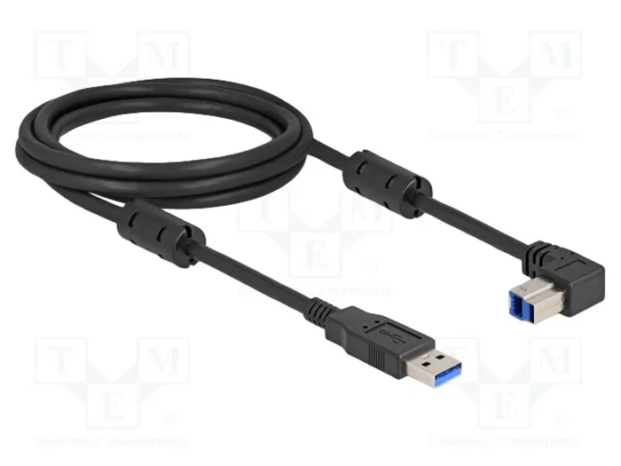 DeLOCK Cable USB Tipo-A a Tipo-B 90° 2 m DeLOCK Cable USB Tipo-A a Tipo-B 90° 2 m