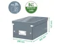 Leitz Click&Store Caja de Almacenamiento para DVDs Blanca 206x147x352 mm