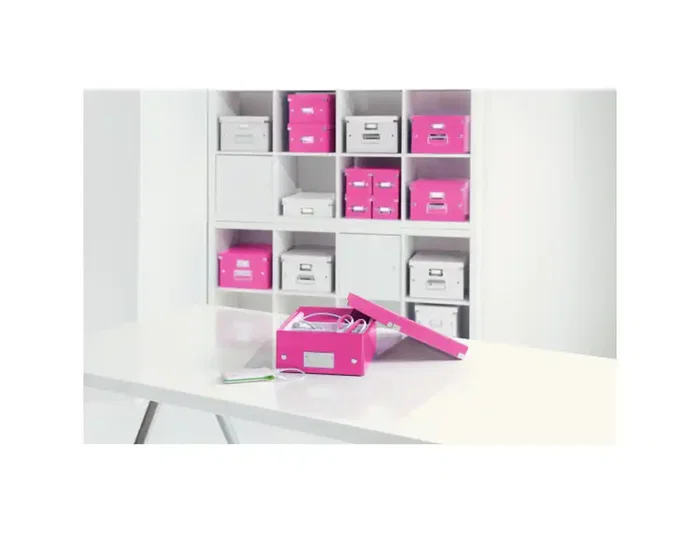 Leitz Click&Store Caja de Almacenamiento para DVDs Blanca 206x147x352 mm