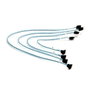Super Micro CBL-0186L - Set de 4 cables SATA I redondos de 0,56 m