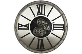 DKD Home Decor Reloj de Pared Loft Champan 80 x 80 x 10 cm