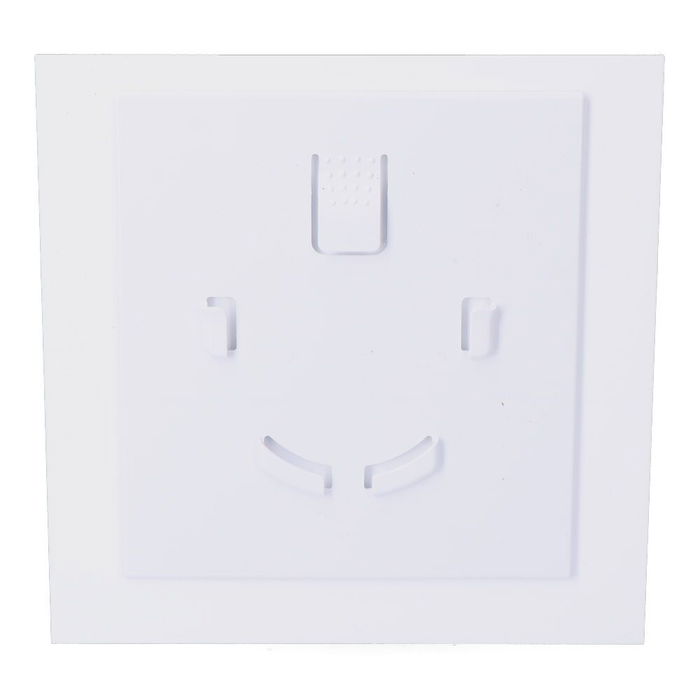 Edm Tapa 08413 para Extractor 175 x 175 mm Blanco Brillante ø10cm