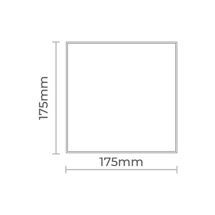 Edm Tapa 175 x 175 mm Blanco Brillante para Extractor 08413 ø10cm
