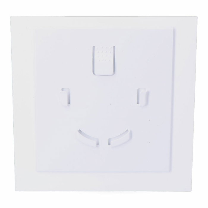 Edm Tapa 175 x 175 mm Blanco Brillante para Extractor 08413 ø10cm