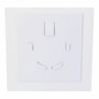 Edm Tapa 175 x 175 mm Blanco Brillante para Extractor 08413 ø10cm