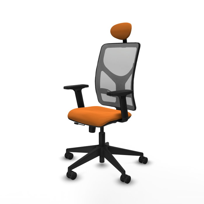 PIQUERAS Y CRESPO Silla de oficina Motilla con mecanismo Sincro/Traslack, Naranja y Gris PIQUERAS Y CRESPO Silla de oficina Motilla con mecanismo Sincro/Traslack, Naranja y Gris